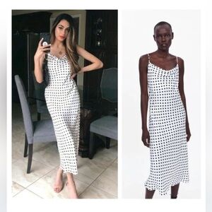 Zara Polka Dot Slip Dress